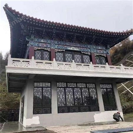 廠家定制 宗廟祠堂 復古建筑 家祠寺廟 中式復古門窗 古建筑工程 中譽