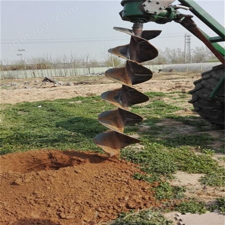 拖拉机牵引式树木挖坑机 电线杆钻坑机 农用植树打洞机