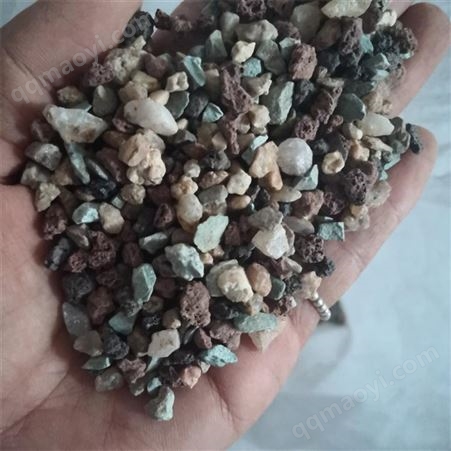 廠家供應園藝鋪面用火山石顆粒種植用虹彩石顆粒