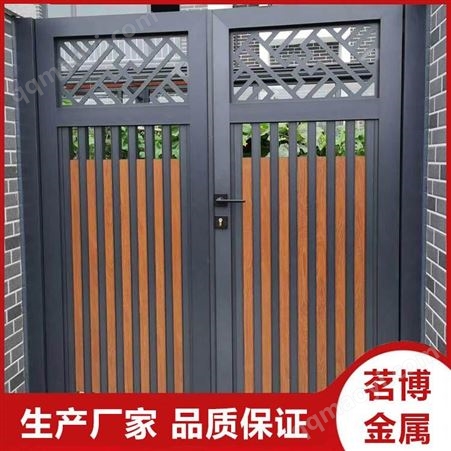 电动铝艺大门定制 茗博金属 别墅铝艺大门价格